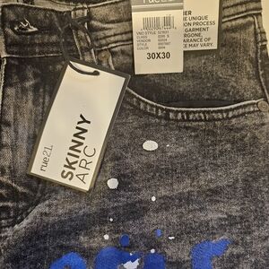 Rue21 Skinny Arc Jeans - Black and Blue